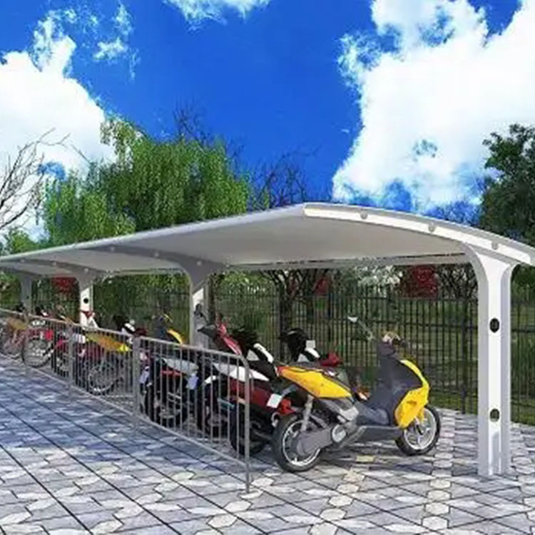 日照膜结构电动车棚